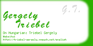 gergely triebel business card